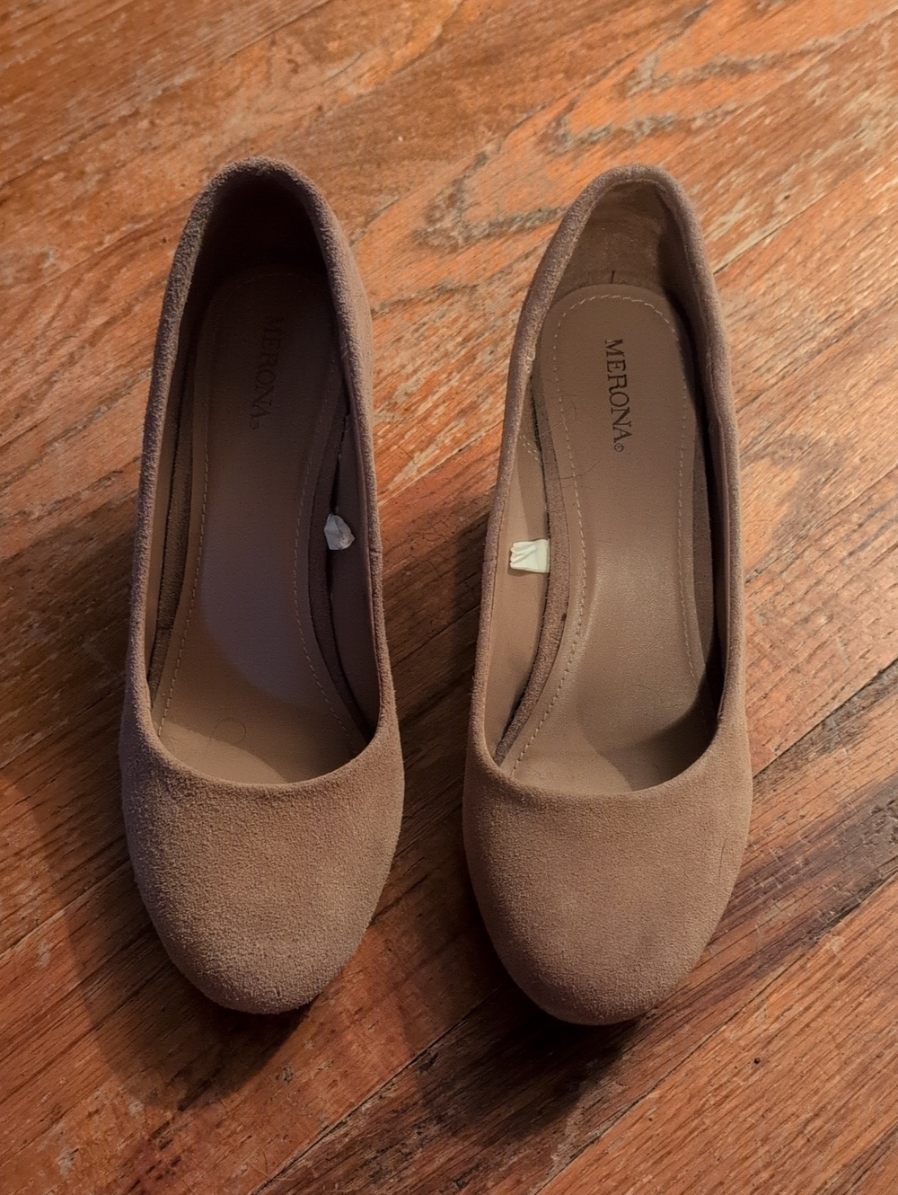 Merona Women's Taupe Suede Platform Heels